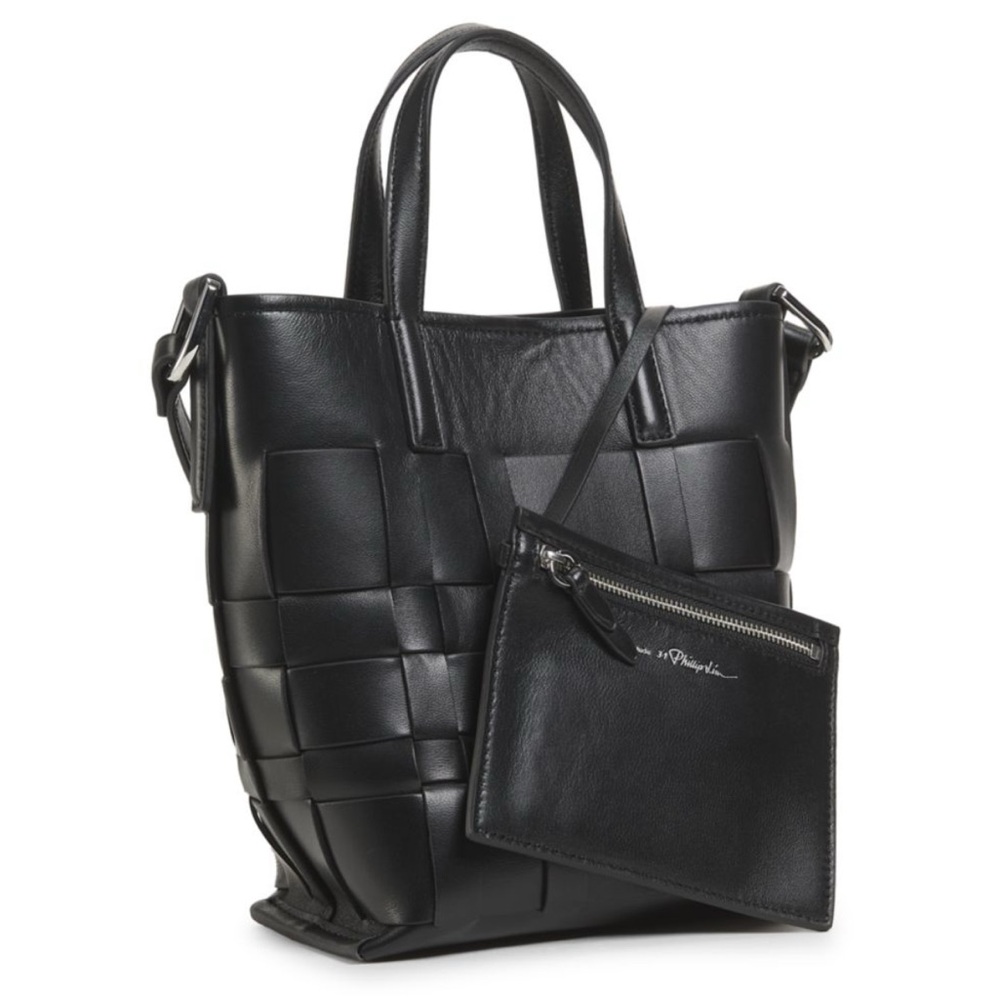 Phillip Lim Black Woven Leather Tote Bag - Picture 4 of 9